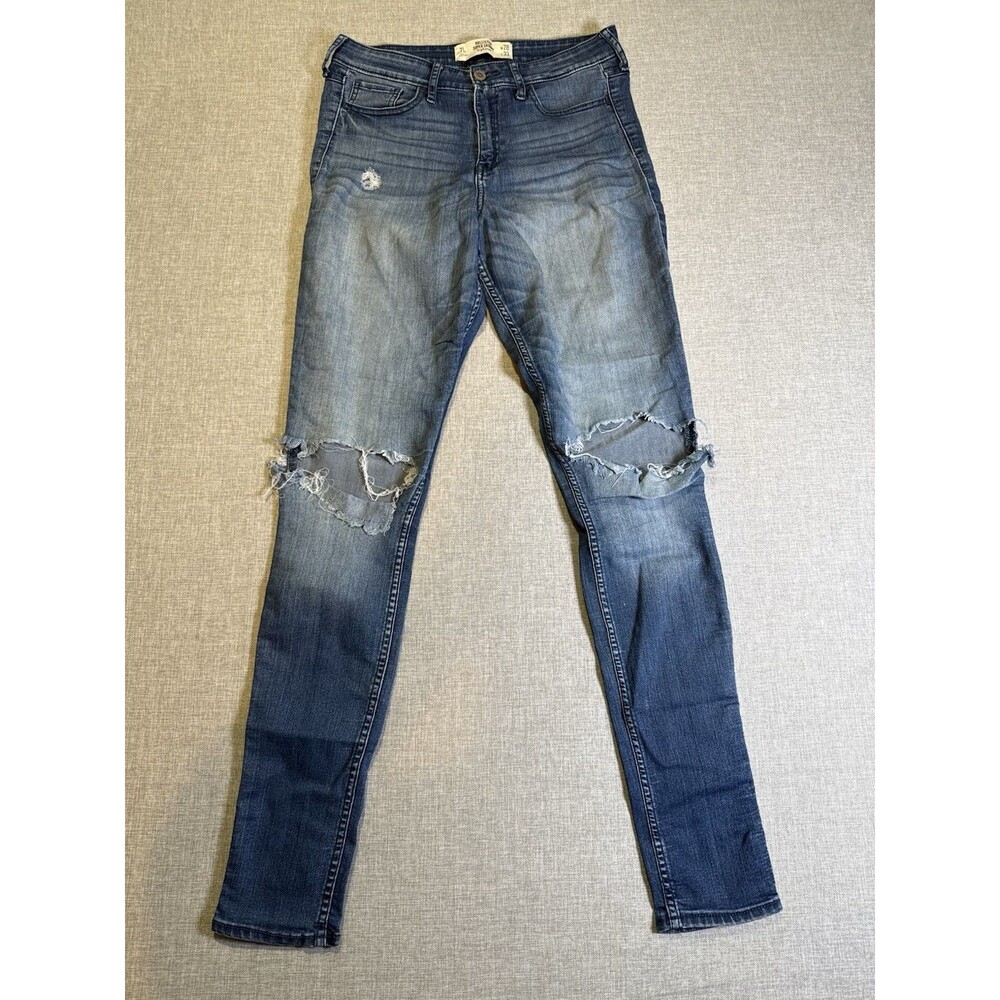 Hollister High Rise Super Skinny Distressed 7L Jeans 7 Long 7 L Y2k